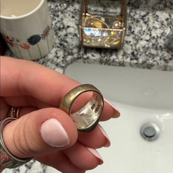 Pure Silver Textured Ring - Picture 3 of 4